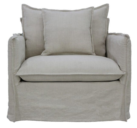 Chantilly Armchair Salt & Pepper at online8 furniture store Auckland