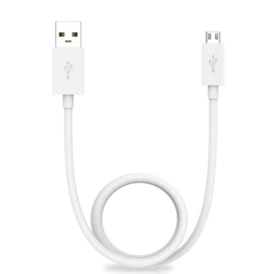 Charger Cable for Motorola Phones USB-A to micro-USB (White) 1m