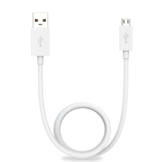 Charger Cable for Motorola Phones USB-A to micro-USB (White) 1m