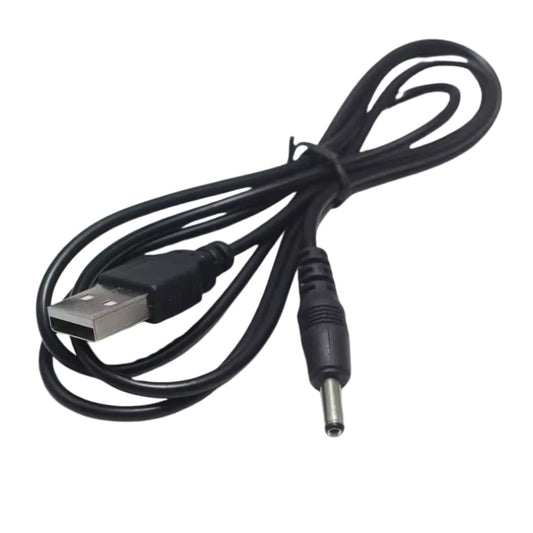 Charger Cable for Nokia Phone 3.5mm / 1.1mm Barrel chargers (Black) 1m
