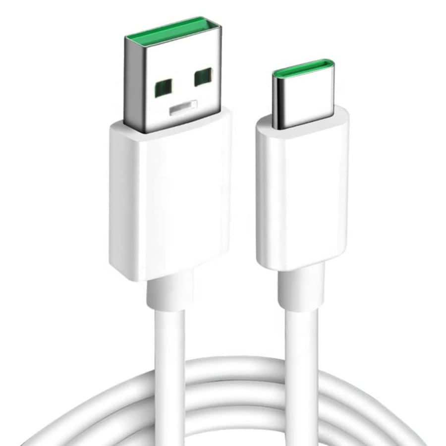 Charger Cable for Oppo Phones Enhanced VOOC/SuperVOOC USB-C (White) 1m