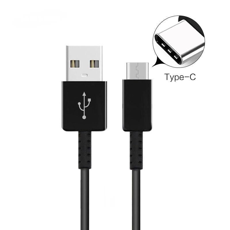 Charger Cable for Samsung Devices - USB to Type C (2m) (Black)