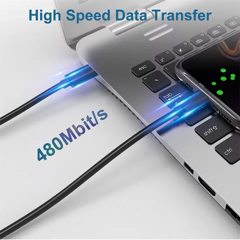 Charger Cable For Samsung Devices - Type C to Type C (1m) (Black)