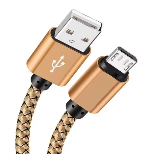 Charger Cable for Samsung Phones & Tablets (Gold), Type B (Micro USB) - 1m