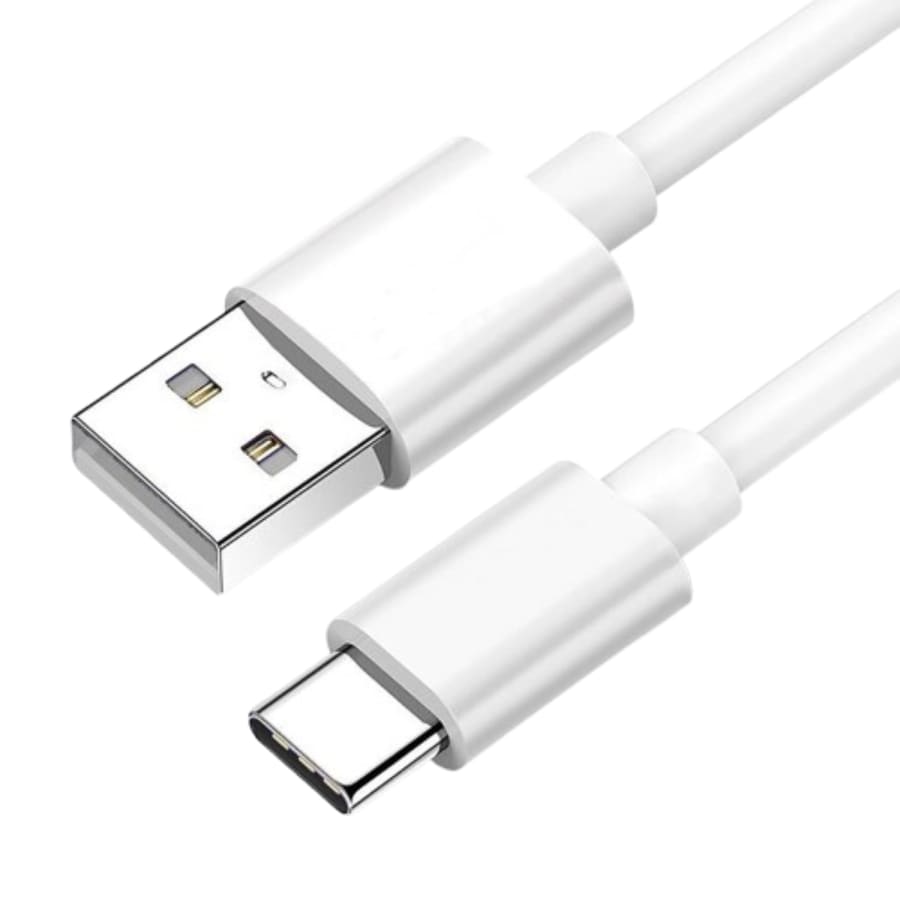 Charger Cable for Xiaomi Phones USB-A to USB-C (White) 1m