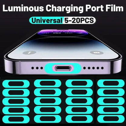 Charging Port Luminous Decals (Pack of 6)