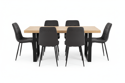Chicago Dining Suite - 6 Seater at online8 furniture store Auckland