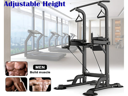 Adjustable Chin Up Pull Up Power Tower Station Workout