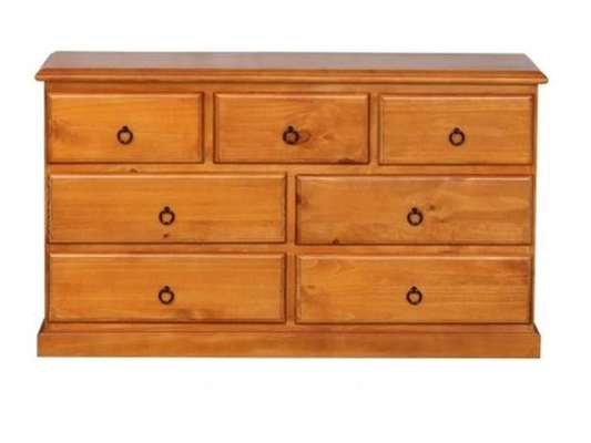 Classic 7 Drawer Lowboy | Dresser at online8 furniture store Auckland