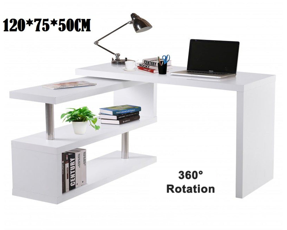 Computer Desk with Bookshelf