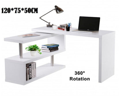 Computer Desk with Bookshelf