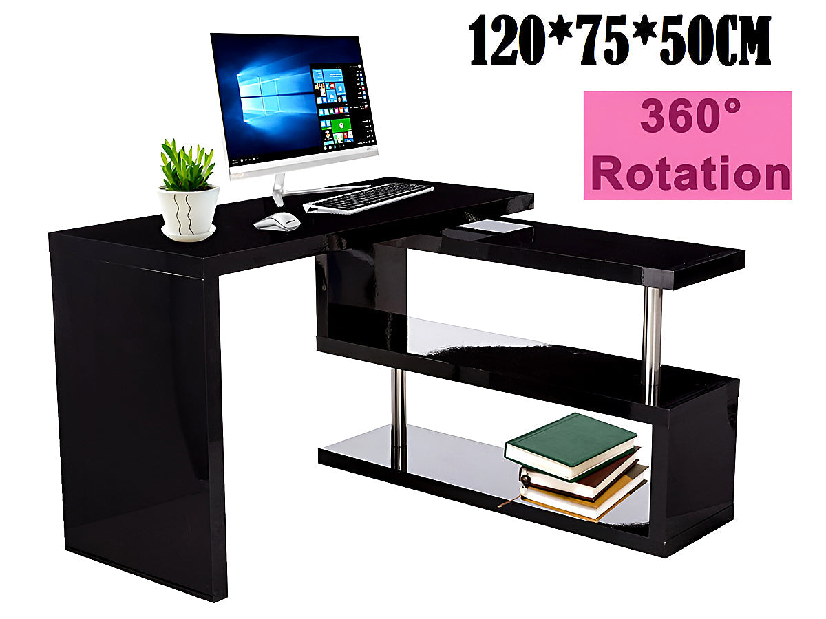 Computer Desk Table with bookshelf