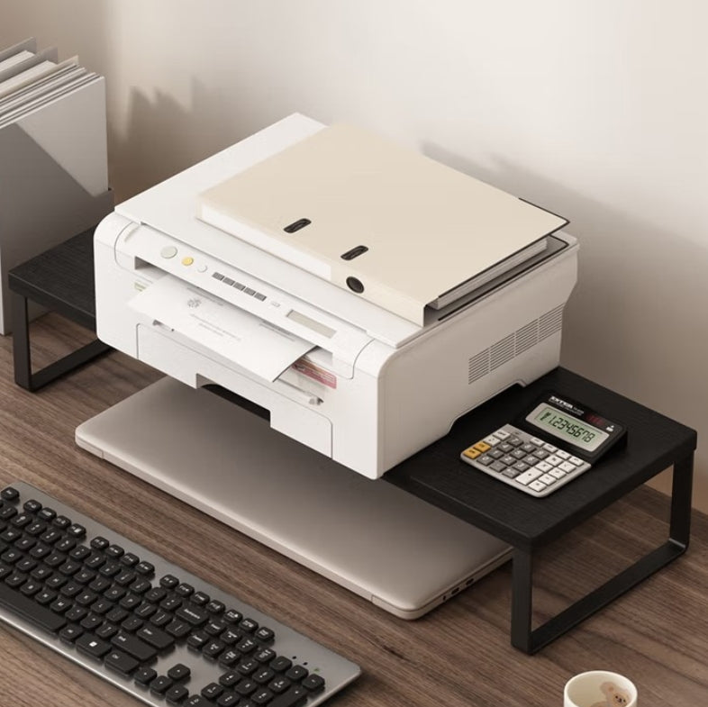 Office Computer Monitor Riser with Desktop Keyboard Organizer