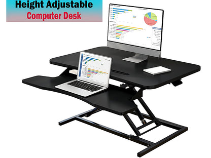 Height Adjustable Computer Desk Table