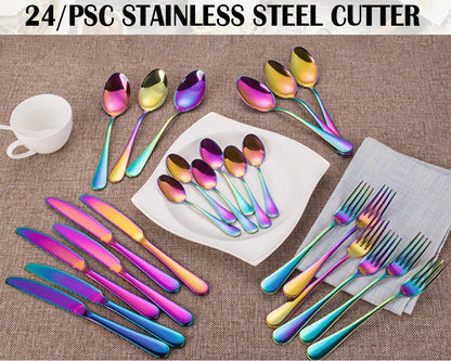 24 PCS Stainless Steel Cutlery Set