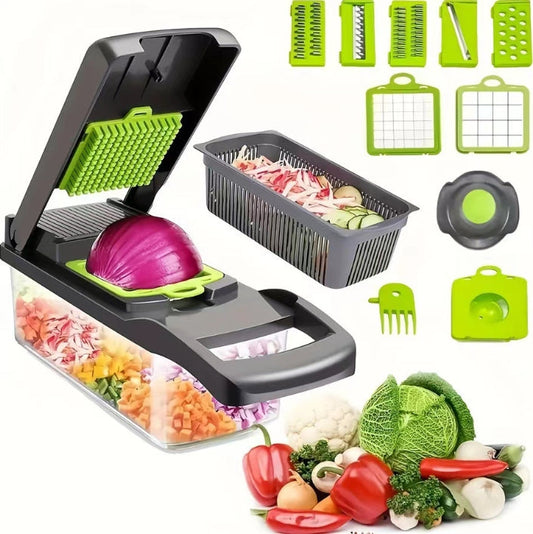 Multifunctional Vegetable Chopper and Slicer  16 in 1 Kitchen Accessories