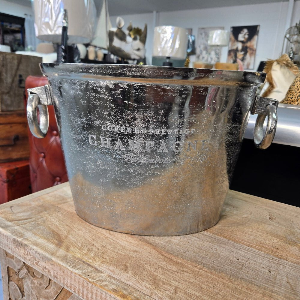 Aluminium Champagne Bucket | Wine Cooler | Champagne Bowl  at online8 furniture store Auckland