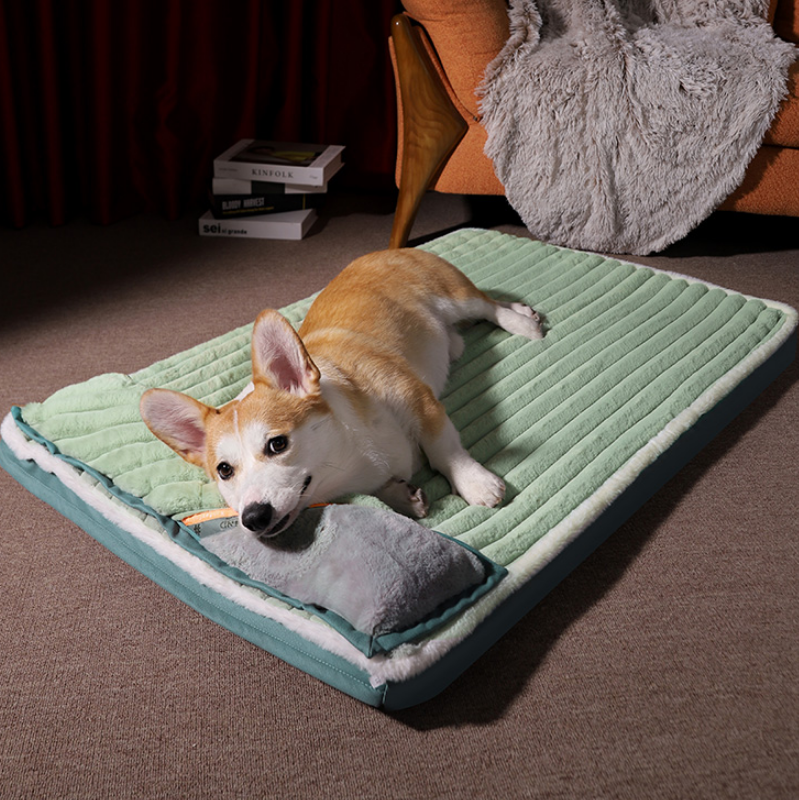Plush and Velvet Waves Perfect Comfort Dog Bed - L