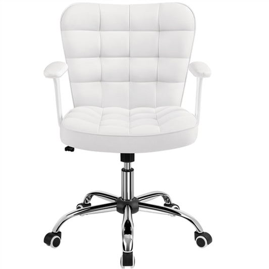 Mid-Back PU Leather Office Task Chair Computer Chair