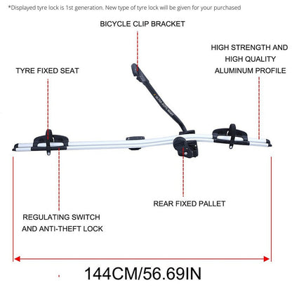 Bike Rack Car Roof Bicycle Carrier 2PCS