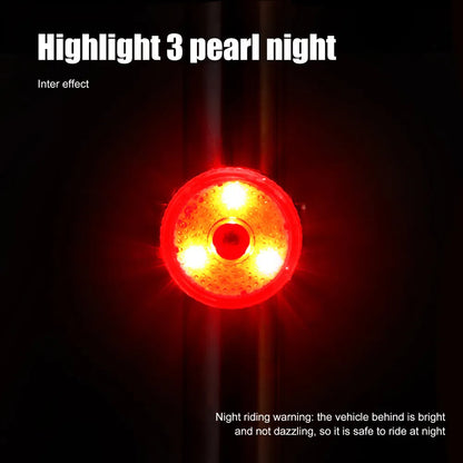 Bike Taillight - USB Rechargeable Cycling Saddle Rear Light for Safety