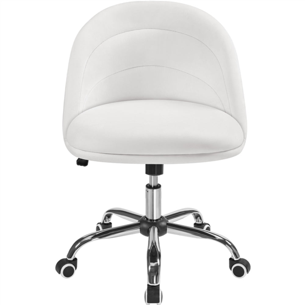 Velvet Armless Office Chair