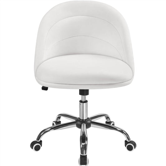 Velvet Armless Office Chair