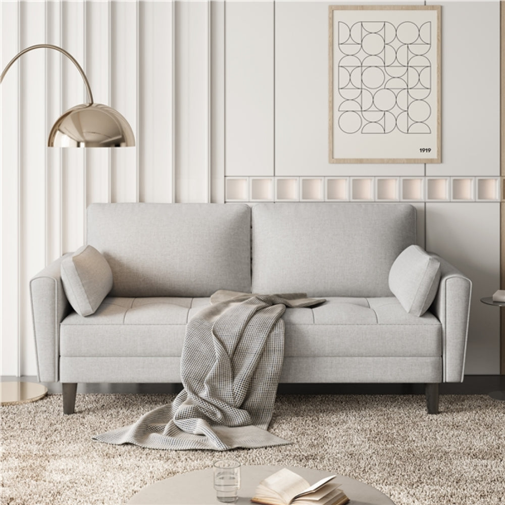 Linen Fabric Sofa 2 Seater Couch