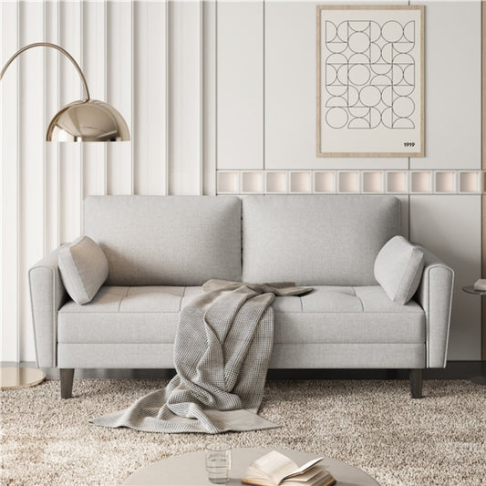 Linen Fabric Sofa 2 Seater Couch