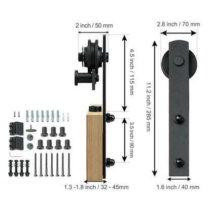 Barn Door Hardware 2.5M