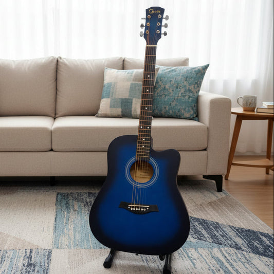 41" Full Size Wooden Acoustic Guitar - Blue