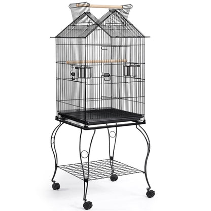 H145cm Open Top Metal Parrot Cage Bird Cage