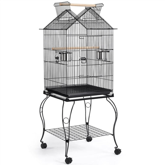 H145cm Open Top Metal Parrot Cage Bird Cage