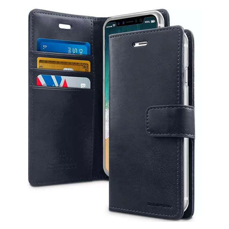 Mecrcury Goospery Blue Moon Diary Flip Wallet Compatible with Samsung S24 2024 Case