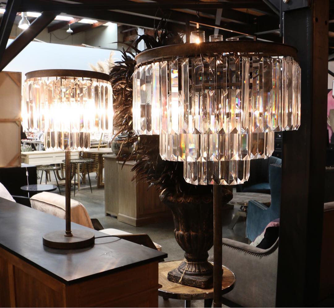 Deco Crystal Table Lamp at online8 furniture store Auckland