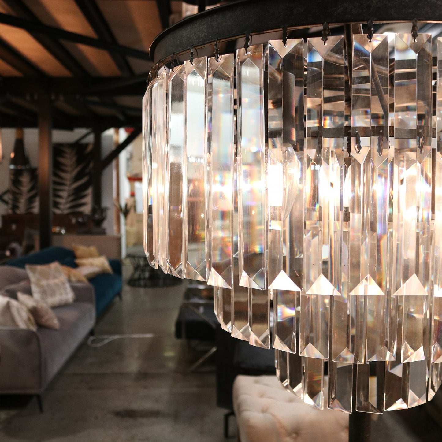 Deco Crystal Table Lamp at online8 furniture store Auckland