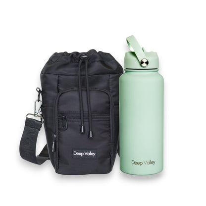 Bundle: Frosted Mint 1L Insulated Bottle + DayTrip Mini Bag