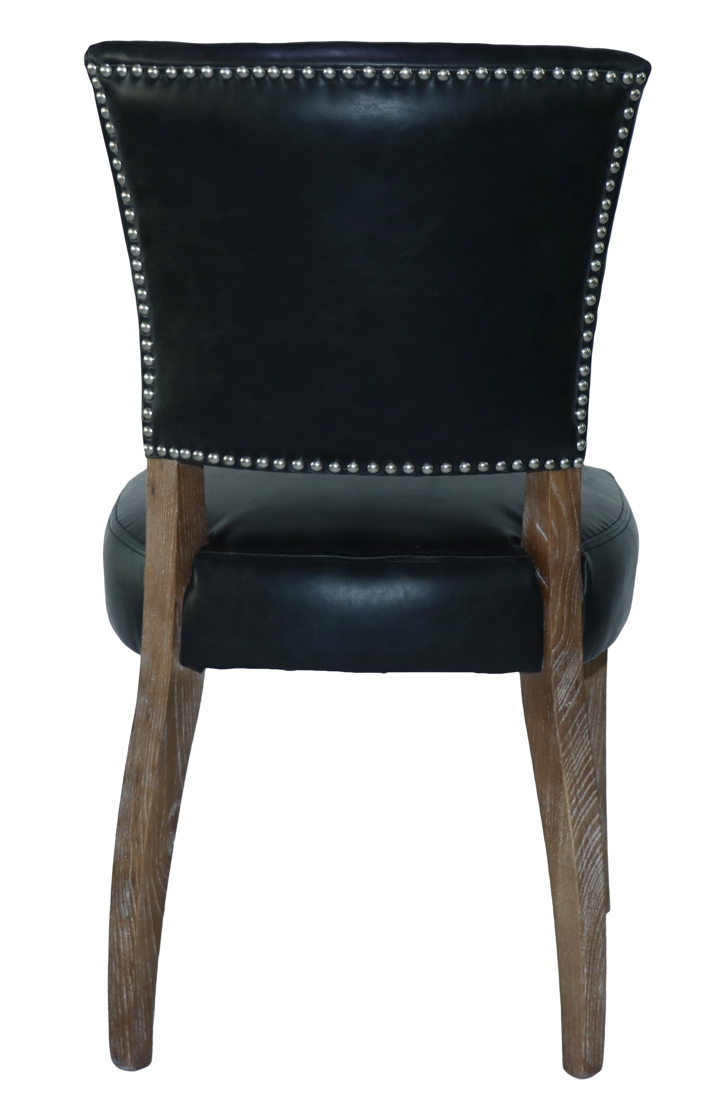 Derringer Faux Leather Dining Chair - Vintage Ebony at online8 furniture store Auckland