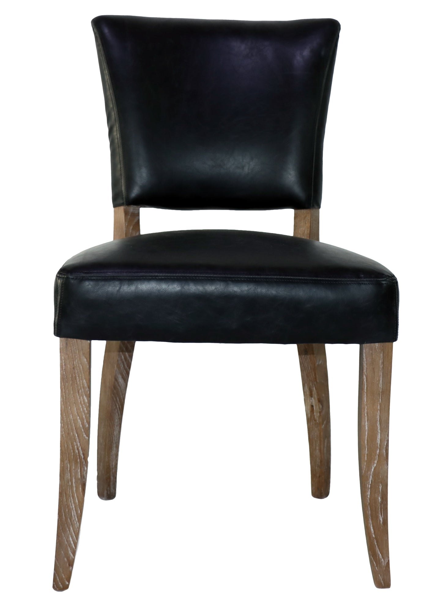Derringer Faux Leather Dining Chair - Vintage Ebony at online8 furniture store Auckland
