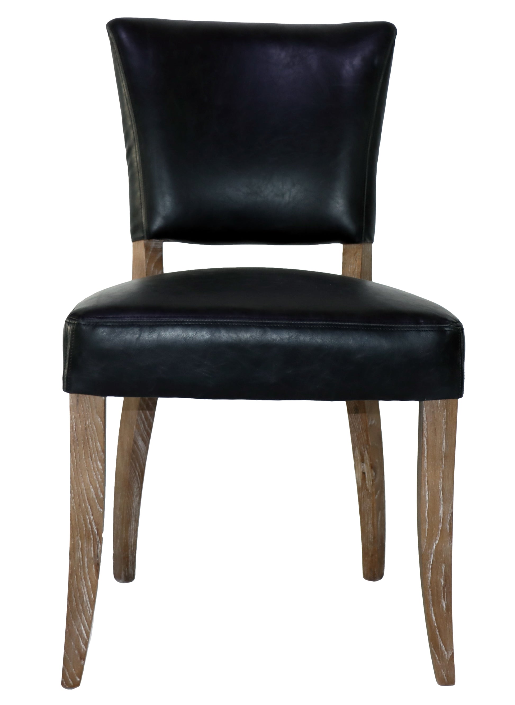 Derringer Faux Leather Dining Chair - Vintage Ebony at online8 furniture store Auckland