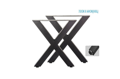 Metal Table Legs desk Bench Legs X Shape