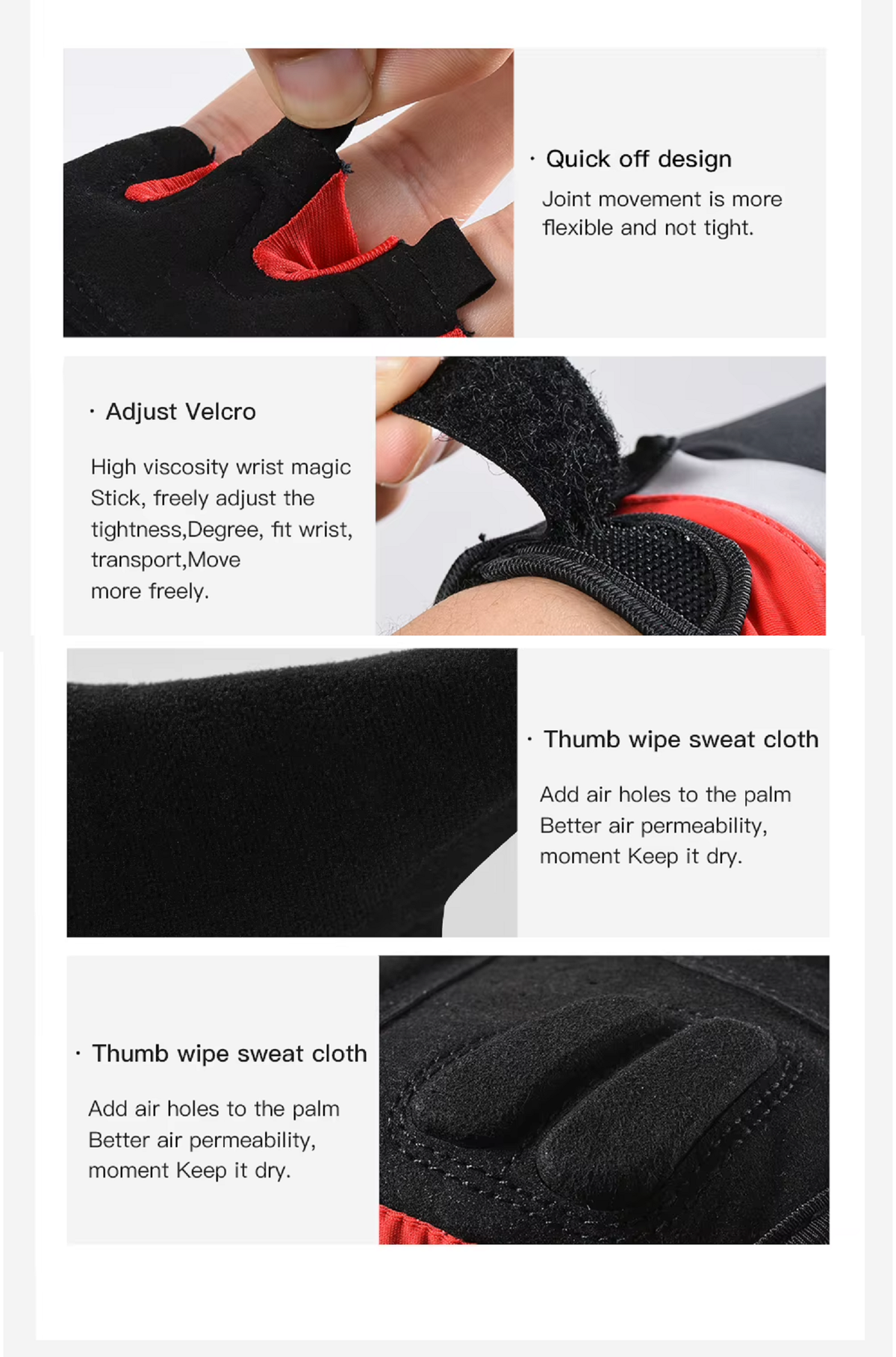 Half-Finger Cycling Gloves – Breathable Sun Protection TJ6268