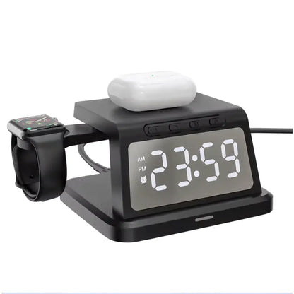 Digital Alarm Clock Wireless Charger – 3W/5W/7.5W/10W Multifunction Charger