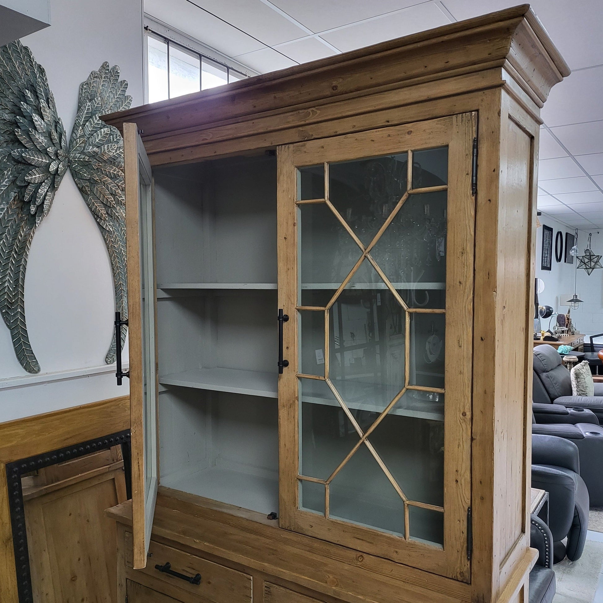 Online8 Lolo Display Cabinet | Hutch Dresser Display Cabinet