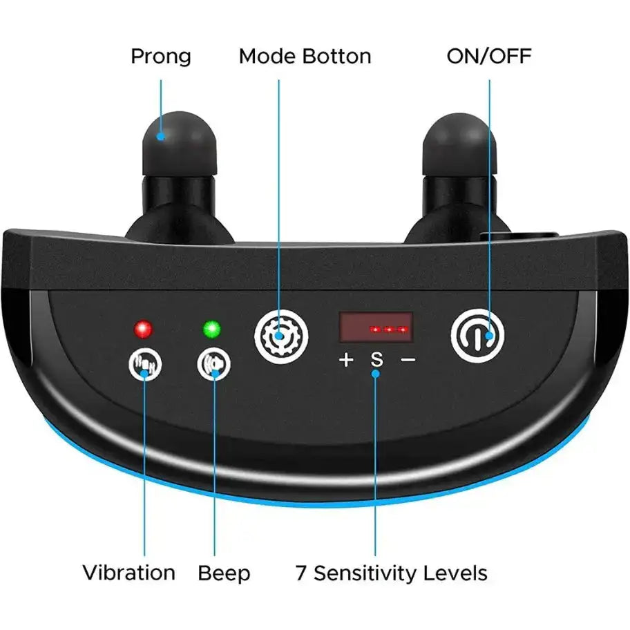 Dog Anti Barking Collar Beeping Chargeable Dog Training Device (Blue)