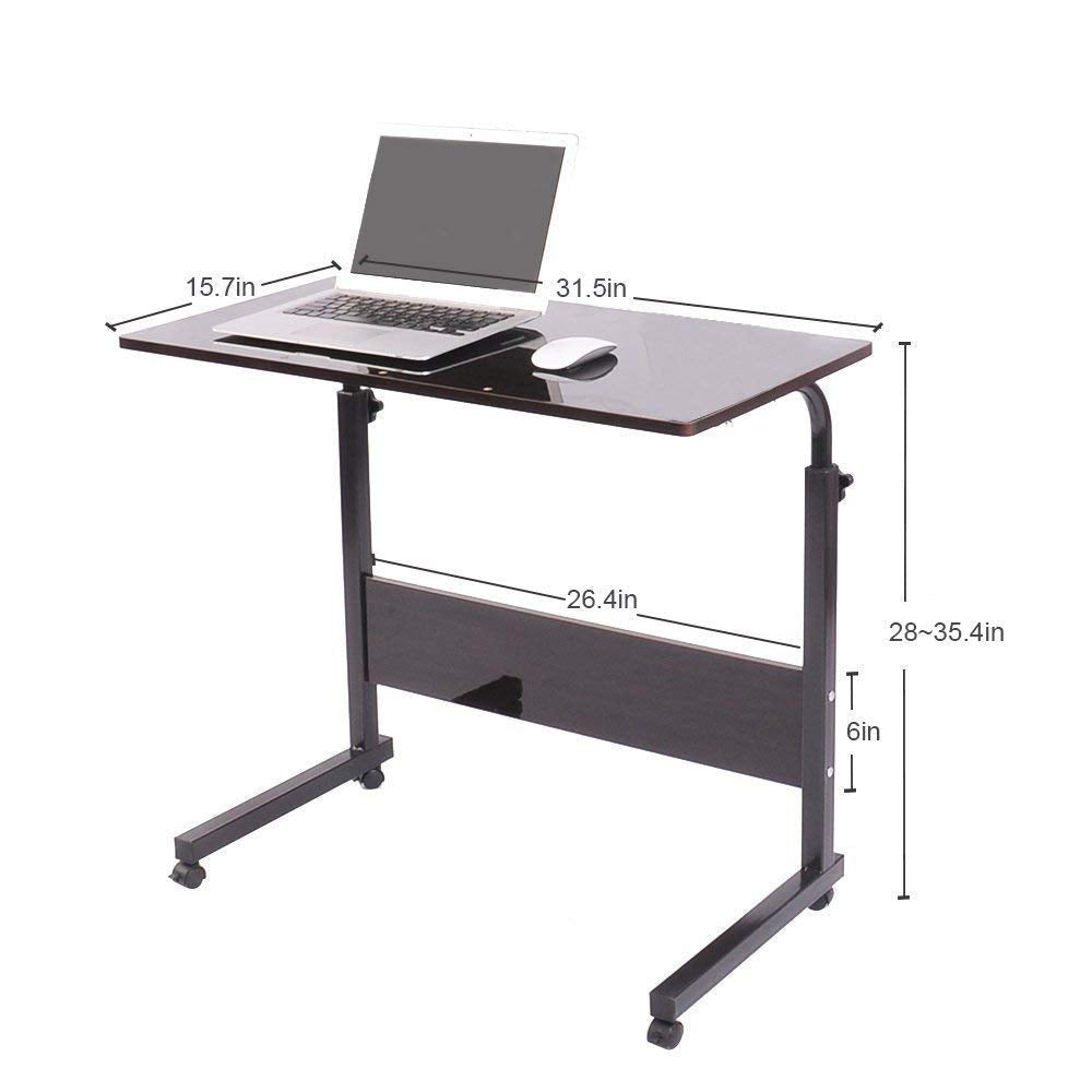 Laptop Computer Table Bedside Computer Desk 80CM