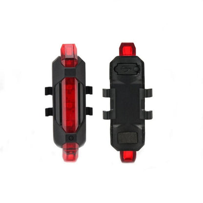 Bicycle Headlight and Taillight Set USB Rechargeable Mini Bike Front and Rear Light