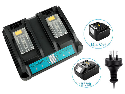 Makita Battery Charger DC18RD Dual Port Charger for Makita Battery