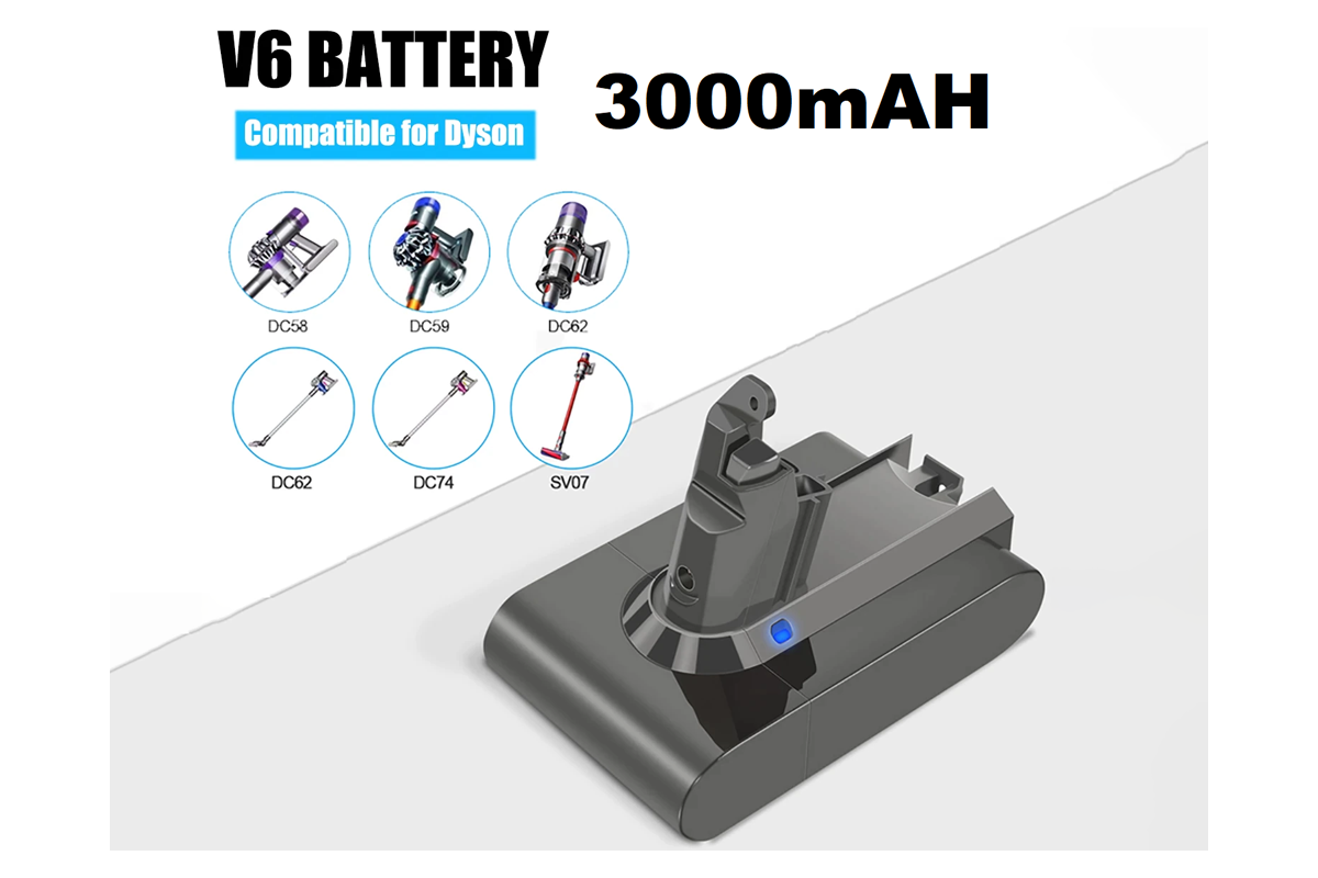 Dyson V6 Battery 3000mAh Replacement