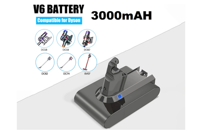 Dyson V6 Battery 3000mAh Replacement
